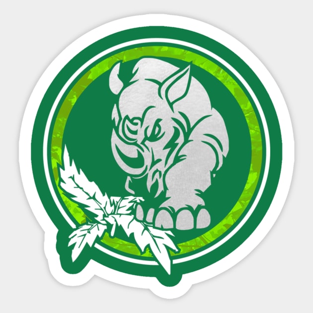 Rhino Sticker by siulestudio